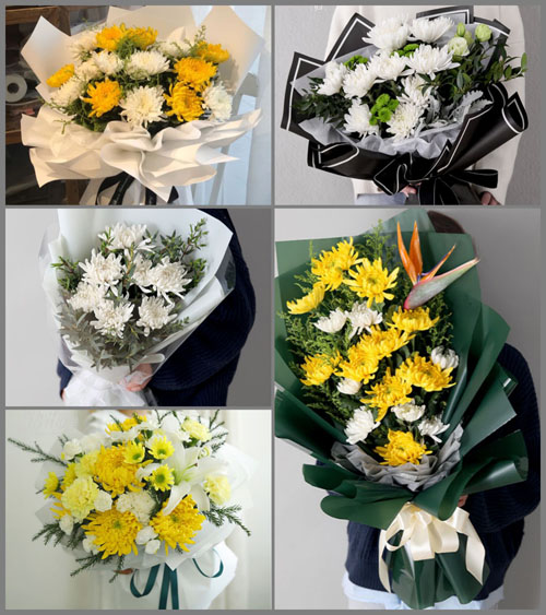 黑龙江黑河北安市主星朝鲜族乡白事花束代送
